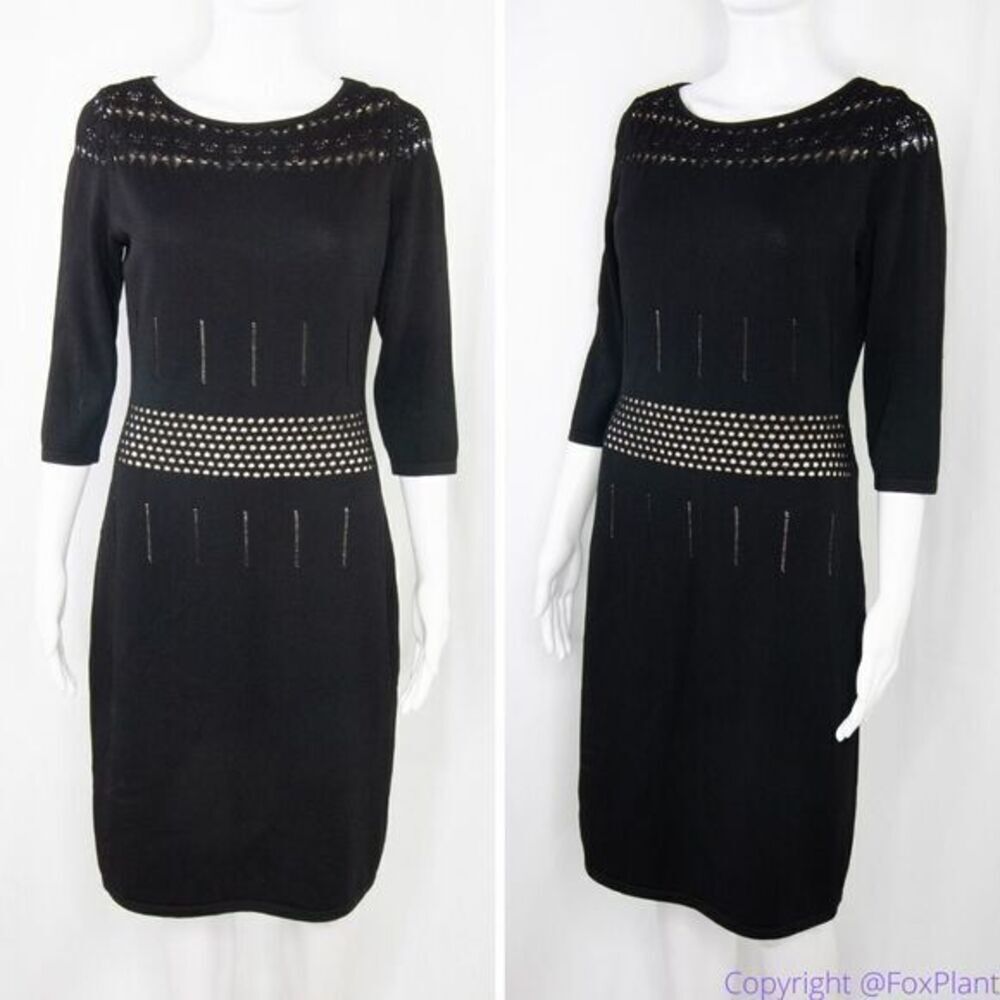 Calvin Klein black‎ sweater dress, size M